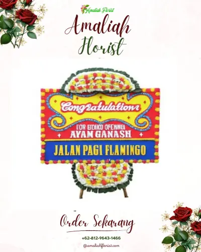Bunga Papan Congratulation di Sawah Luhur